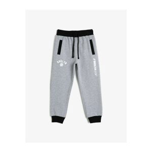 Koton Boys Gray Pocket Printed Printed Sweatpants