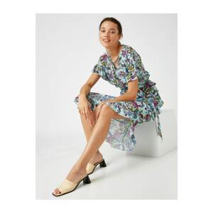 Koton Floral Printed Ruffle Dress