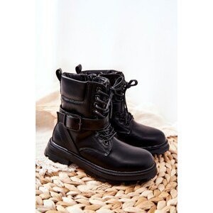 Children's Boots With Buckle Black Dollay