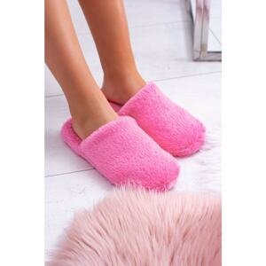Women's fur slippers Dark pink Mimia