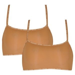 2PACK Women's bra CK ONE brown (QD3806E-BO8)