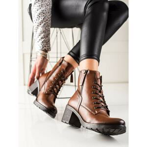 W. POTOCKI CASUAL LACE-UP ANKLE BOOTS POTOCKI