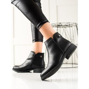 LOVERY BLACK ANKLE BOOTS MADE OF ECO LEATHER