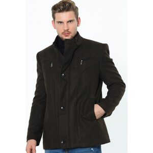 K7133 DEWBERRY MEN'S COAT-DARK COFFEE