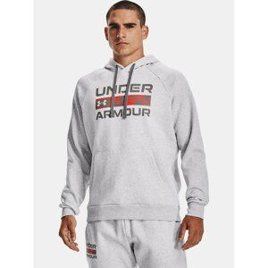 Under Armour Sweatshirt RIVAL FLC SIGNATURE HD-GRY - Men's