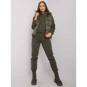 Khaki three-piece women's set