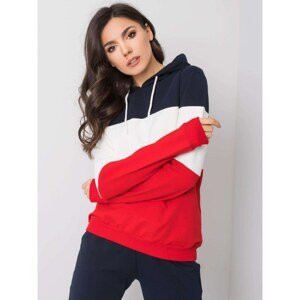Set of sweatshirts in navy and red