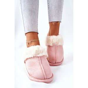 Women's Slippers with Fur Pink Pinky