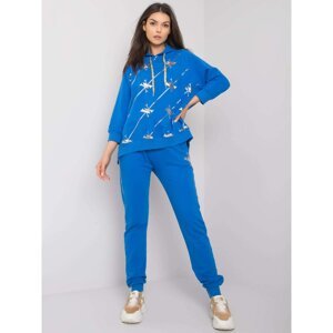 Dark blue tracksuit with trousers