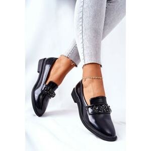 Shoes With Decorative Strap Black Valisso