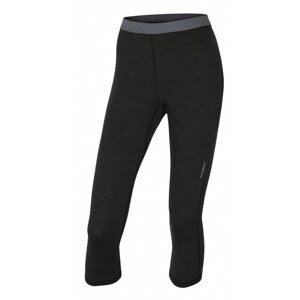 Women's 3/4 thermal trousers HUSKY Merino black
