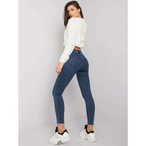 Blue high waist jeans