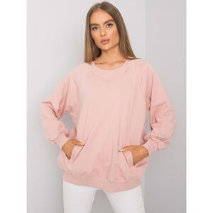 Dusty pink sweatshirt with pockets by Gaelle RUE PARIS