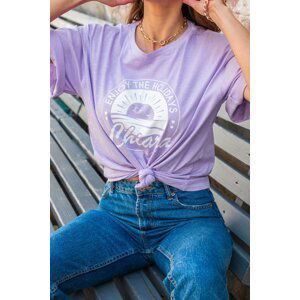 Chiara Wear Woman's T-Shirt Holidays Purple