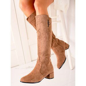 TRENDI COMFORTABLE BEIGE BOOTS