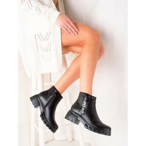 GOODIN WORKERY ANKLE BOOTS WITH ZIPPER
