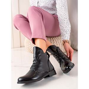 BLACK CLASSIC ANKLE BOOTS SERGIO LEONE