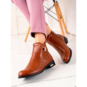 SUPER ME BROWN ANKLE BOOTS