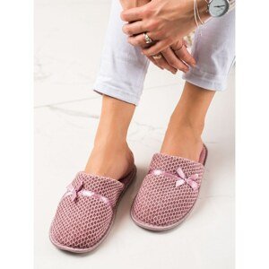 TRENDI PINK SLIPPERS WITH BOW