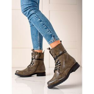 SUPER MODE CLASSIC LACE-UP BOOTIES