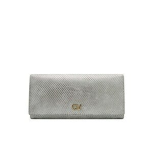 Silver women's long wallet