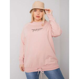 Dust pink women's sweatshirt larger size