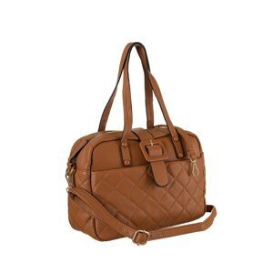 Brown eco leather handbag