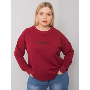 Chestnut sweatshirt for women in oversize