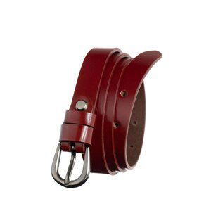 BADURA Ladies' burgundy leather belt