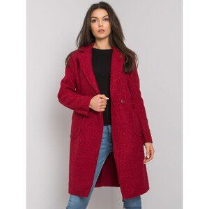 OH BELLA Burgundy coat with pockets