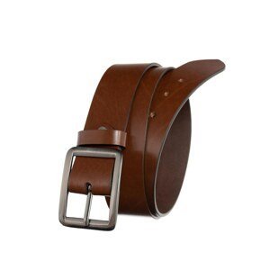 BADURA Wide women's brown leather belt