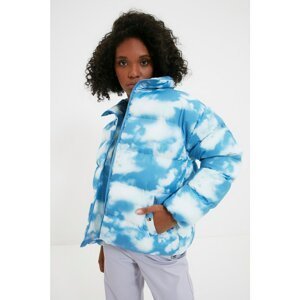 Trendyol Blue White Printed Inflatable Jacket