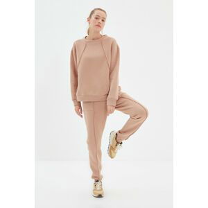 Trendyol Brown Loose Jogger Raised Sports Sweatpants