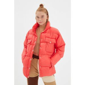 Trendyol Red Stand Up Collar Pocket Detailed Inflatable Coat