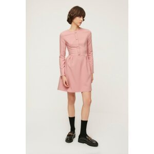 Trendyol Dried Rose Button Dress
