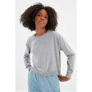 Trendyol Gray Knitted Sweatshirt