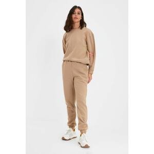 Trendyol Stone Loose Jogger Raised Knitted Sweatpants