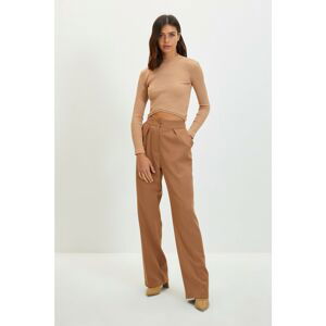 Trendyol Brown Wide Leg Trousers