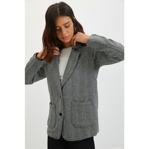 Trendyol Anthracite Buttoned Jacket