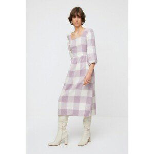 Trendyol Lilac Check Dress