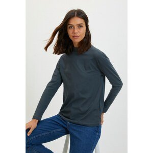 Trendyol Smoked Long Sleeve Knitted T-Shirt