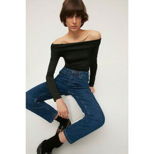 Trendyol Black Carmen Collar Knitted Body