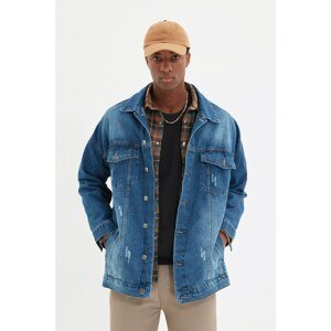 Trendyol Jacket - Navy blue - Regular