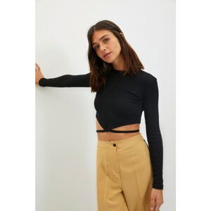 Dámsky crop top Trendyol Tie detailed