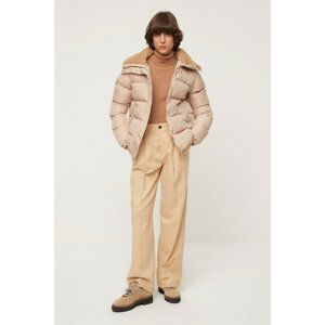 Trendyol Camel Collar Fur Detailed Inflatable Coat