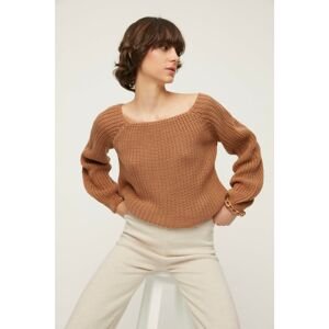 Trendyol Camel Oversize Knitwear Sweater