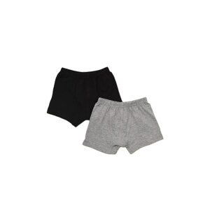 Trendyol Black-Gray 2-Pack Boy Knitted Boxer