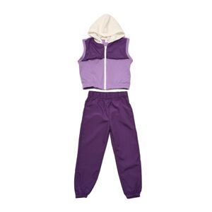 Trendyol Purple Color Block Girl Knitted Tracksuit Set