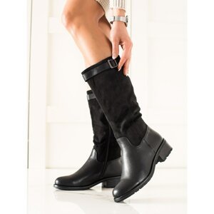 LOVERY COMFORTABLE BLACK BOOTS