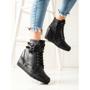 GOODIN LACE-UP ANKLE BOOTS ON THE WEDGE